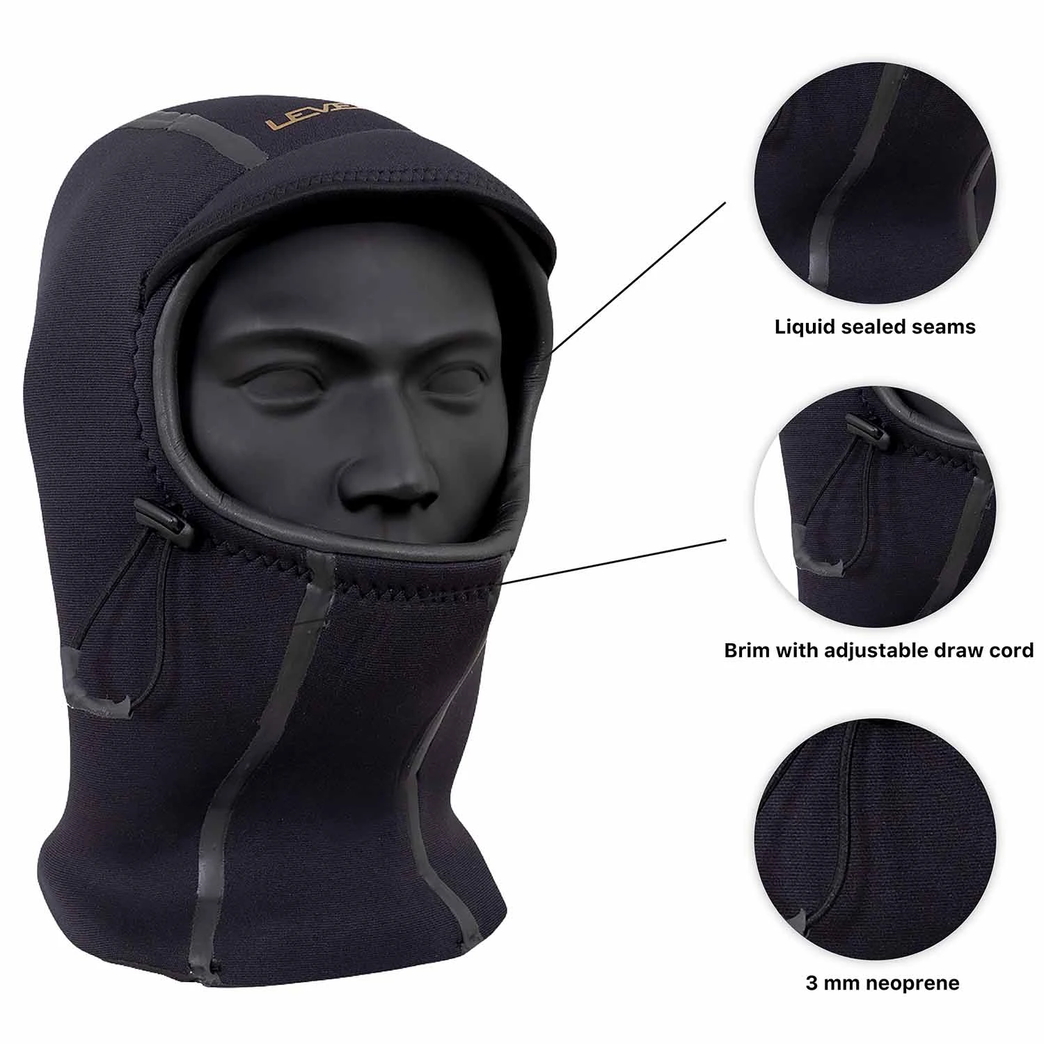 Level Six Quartz 2 Mm Neoprene Paddling Hood 2 Level Six Quartz 2 Mm Neoprene Paddling Hood - Image 2