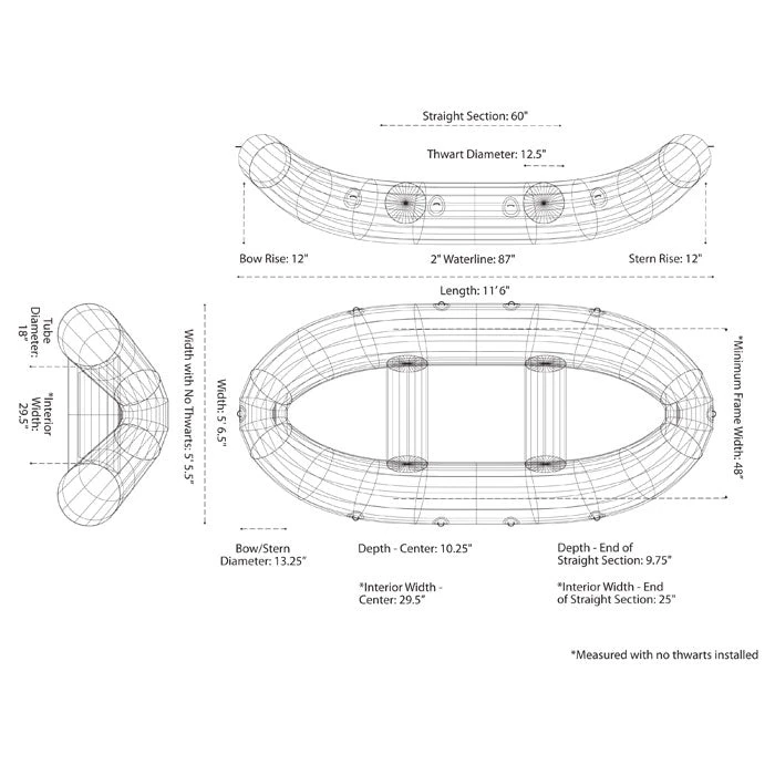 AIRE Puma Self-Bailing Raft W/ 2 Thwarts 10 AIRE Puma Self-Bailing Raft W/ 2 Thwarts - Image 10