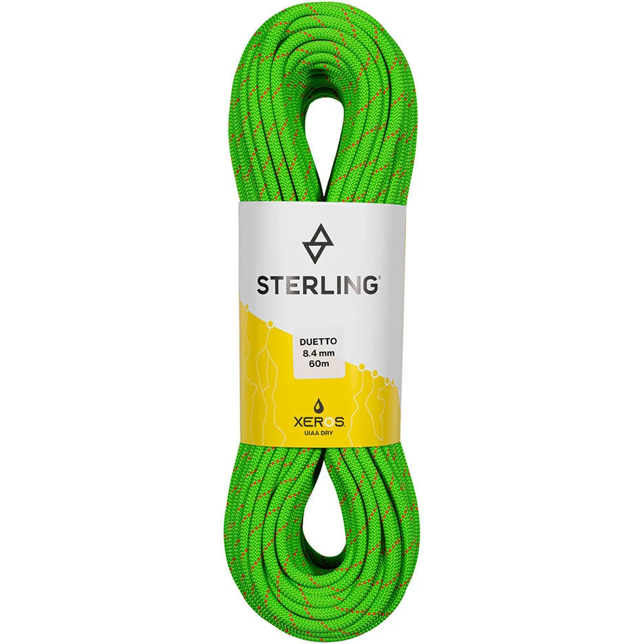Sterling Duetto 8.4 Mm XEROS Dry Climbing Rope 1 Sterling Duetto 8.4 Mm XEROS Dry Climbing Rope