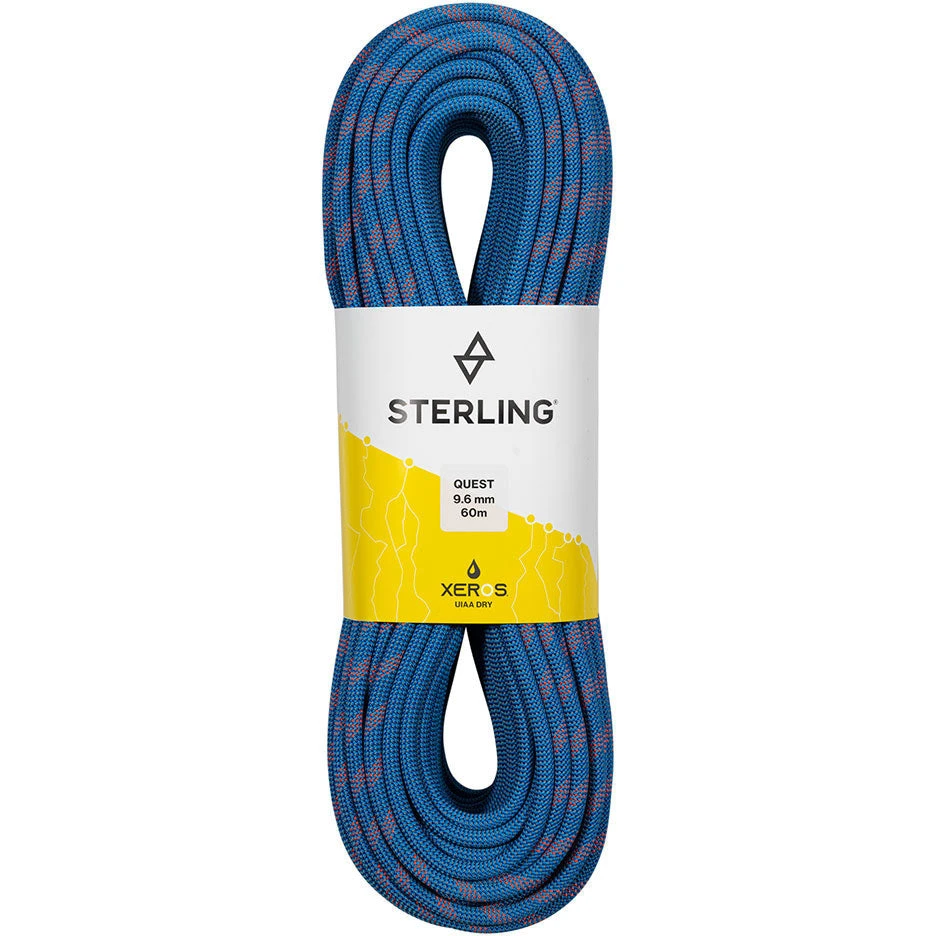Sterling Quest 9.6mm BiColor XEROS Dry Climbing Rope 1 Sterling Quest 9.6mm BiColor XEROS Dry Climbing Rope