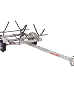 Malone EcoLight 2-Boat J-Rack Kayak Trailer Package - MPG586XJ