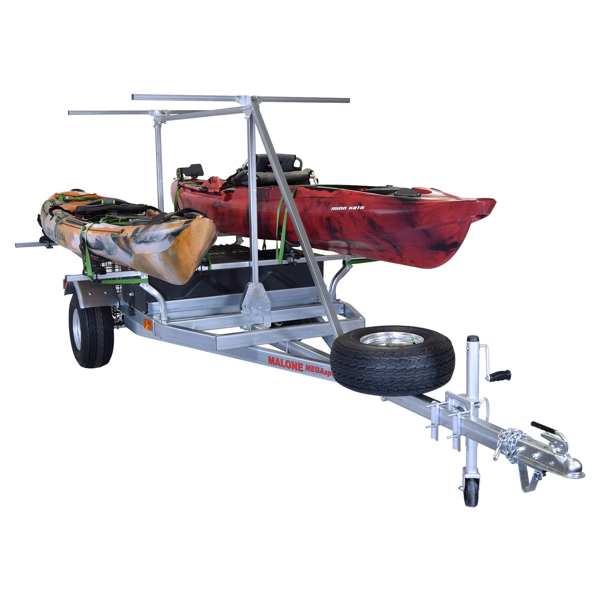 Malone MegaSport 2-Boat SaddleUp Pro Trailer Package W/ 2nd Tier 1 Malone MegaSport 2-Boat SaddleUp Pro Trailer Package W/ 2nd Tier