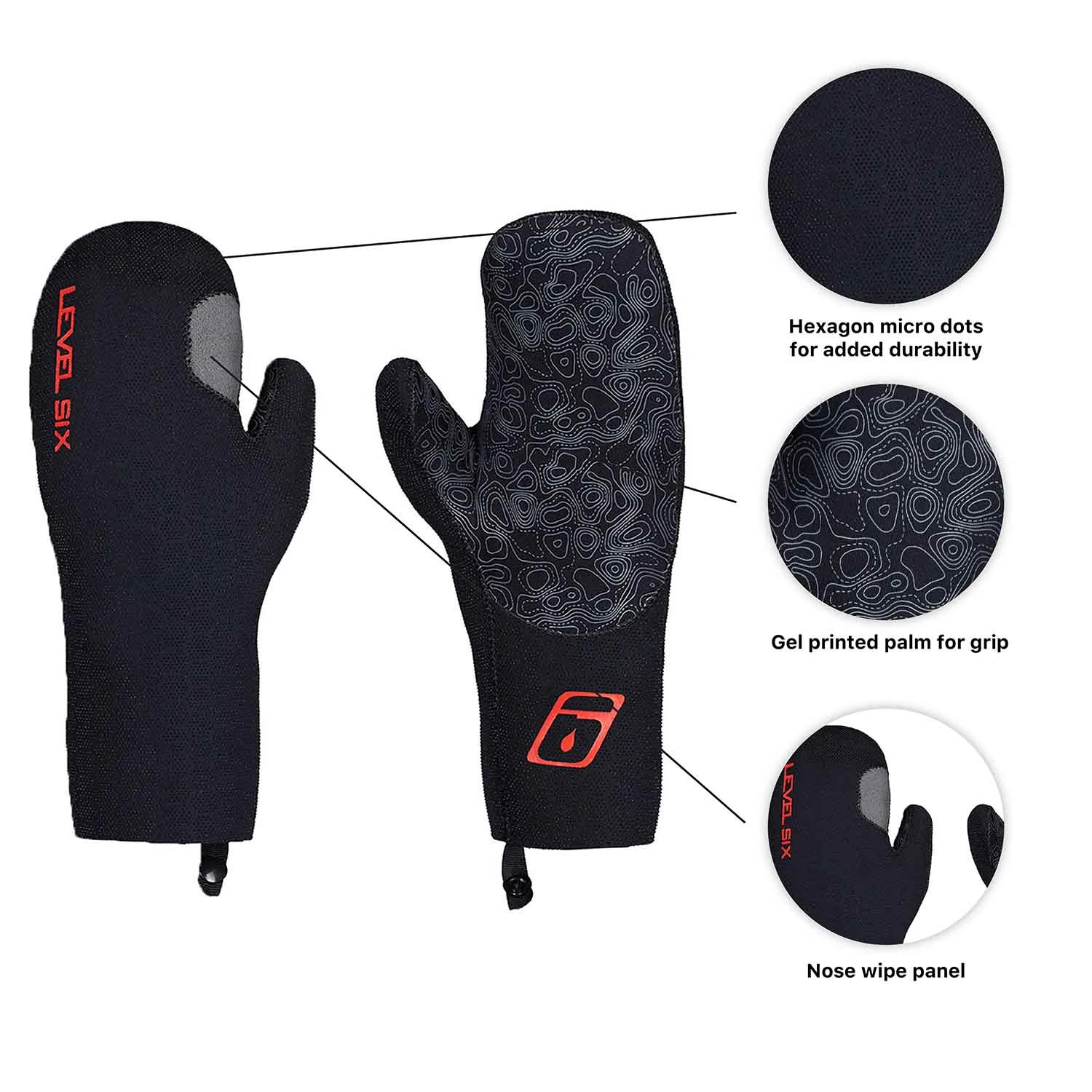 Level Six Neutron 2 Mm Neoprene Paddling Mitts 6 Level Six Neutron 2 Mm Neoprene Paddling Mitts - Image 6