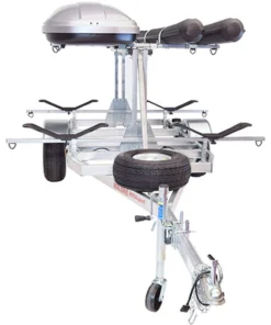 Malone MegaSport LowBed 2-Boat MegaWing Kayak Trailer Package With 2nd Tier