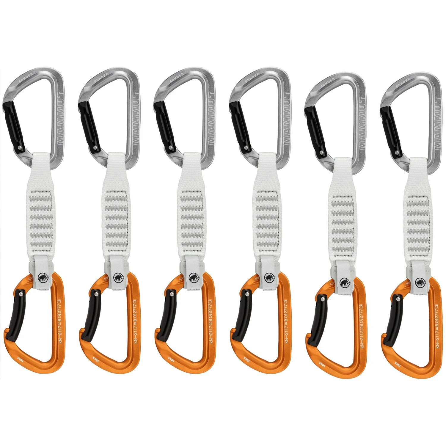 Mammut Sender Keylock 12 Cm Quickdraw 6-Pack 1 Mammut Sender Keylock 12 Cm Quickdraw 6-Pack