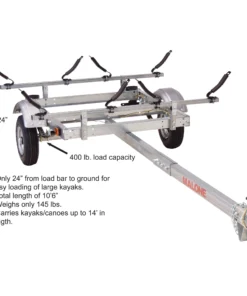 Malone EcoLight 2-Boat V-Rack Kayak Trailer Package - MPG586XV -Kokatat Shop media 70a657b0 f976 417d bdf8 400e64c4e101