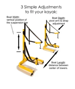Suspenz 2-Boat Deluxe Free-Standing Storage Rack -Kokatat Shop media 778761c4 d775 4785 9b90 c409adb0574c