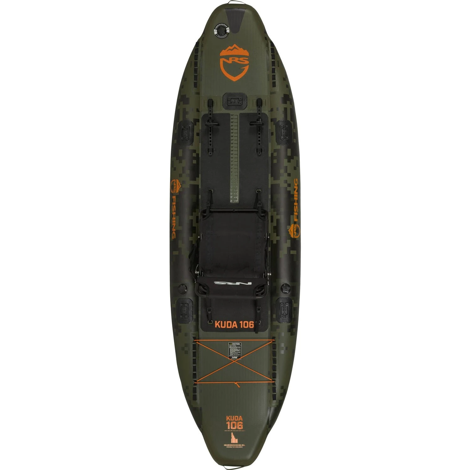 NRS Kuda 10.6 Inflatable Fishing Sit-On-Top Kayak 2 NRS Kuda 10.6 Inflatable Fishing Sit-On-Top Kayak - Image 2
