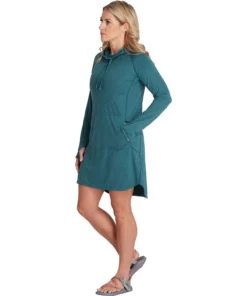 NRS Women's Silkweight Hoodie Dress -Kokatat Shop media 96ed00da 7821 4608 be30 7d2f89770ff5