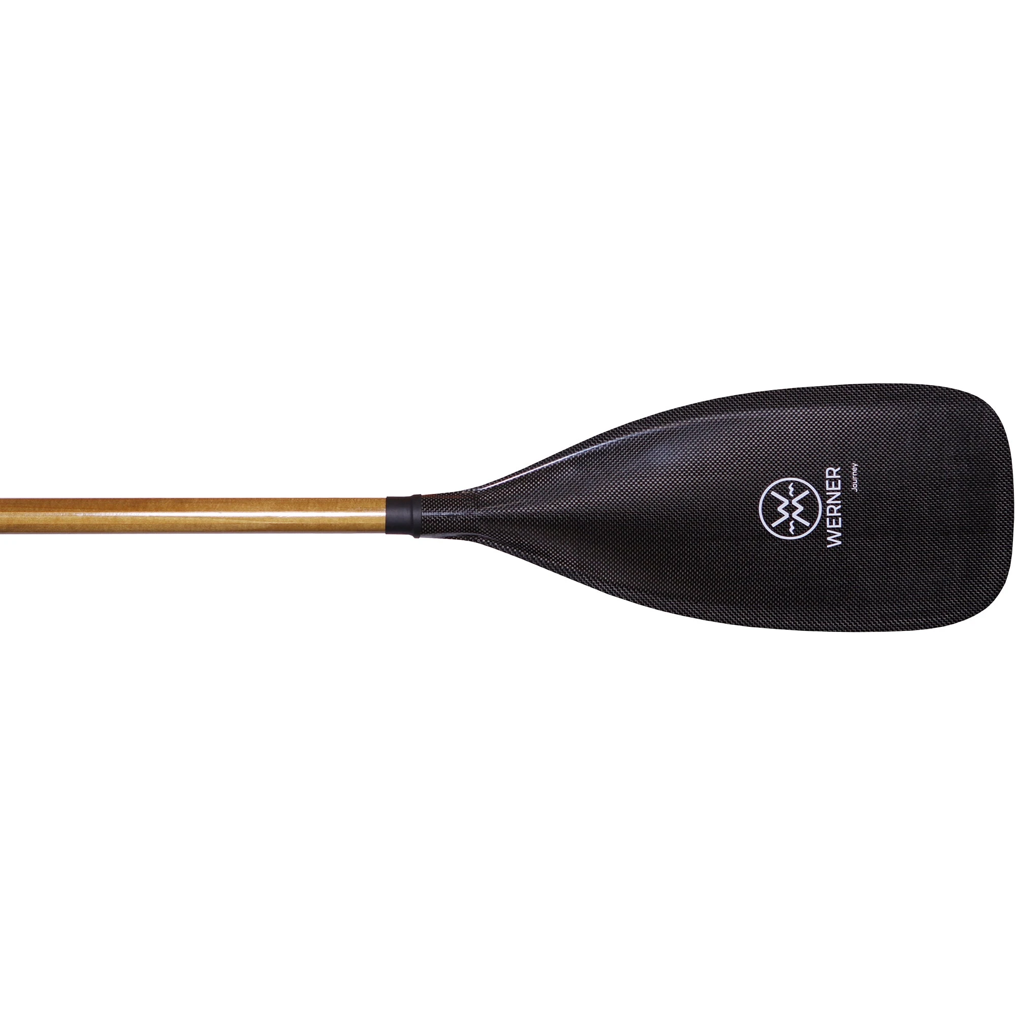 Werner Paddles Werner Journey Carbon 1-Piece Wood Shaft Canoe Paddle 2 Werner Paddles Werner Journey Carbon 1-Piece Wood Shaft Canoe Paddle - Image 2