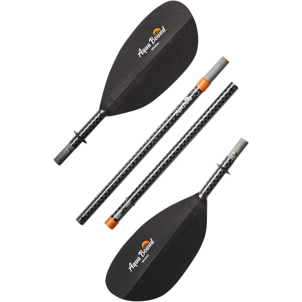 Aqua Bound Whiskey Carbon Straight Shaft 4-Piece Kayak Paddle 1 Aqua Bound Whiskey Carbon Straight Shaft 4-Piece Kayak Paddle