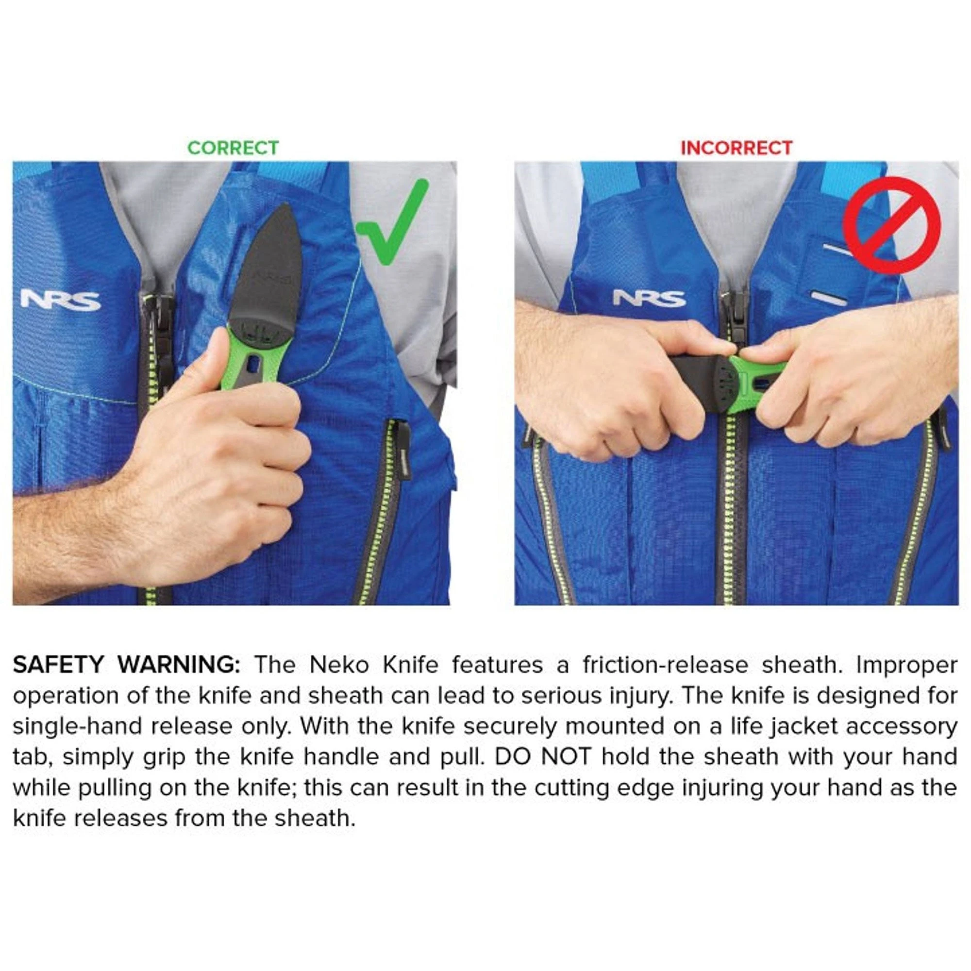 NRS Neko Titanium Blunt Tip Rescue Knife 3 NRS Neko Titanium Blunt Tip Rescue Knife - Image 3