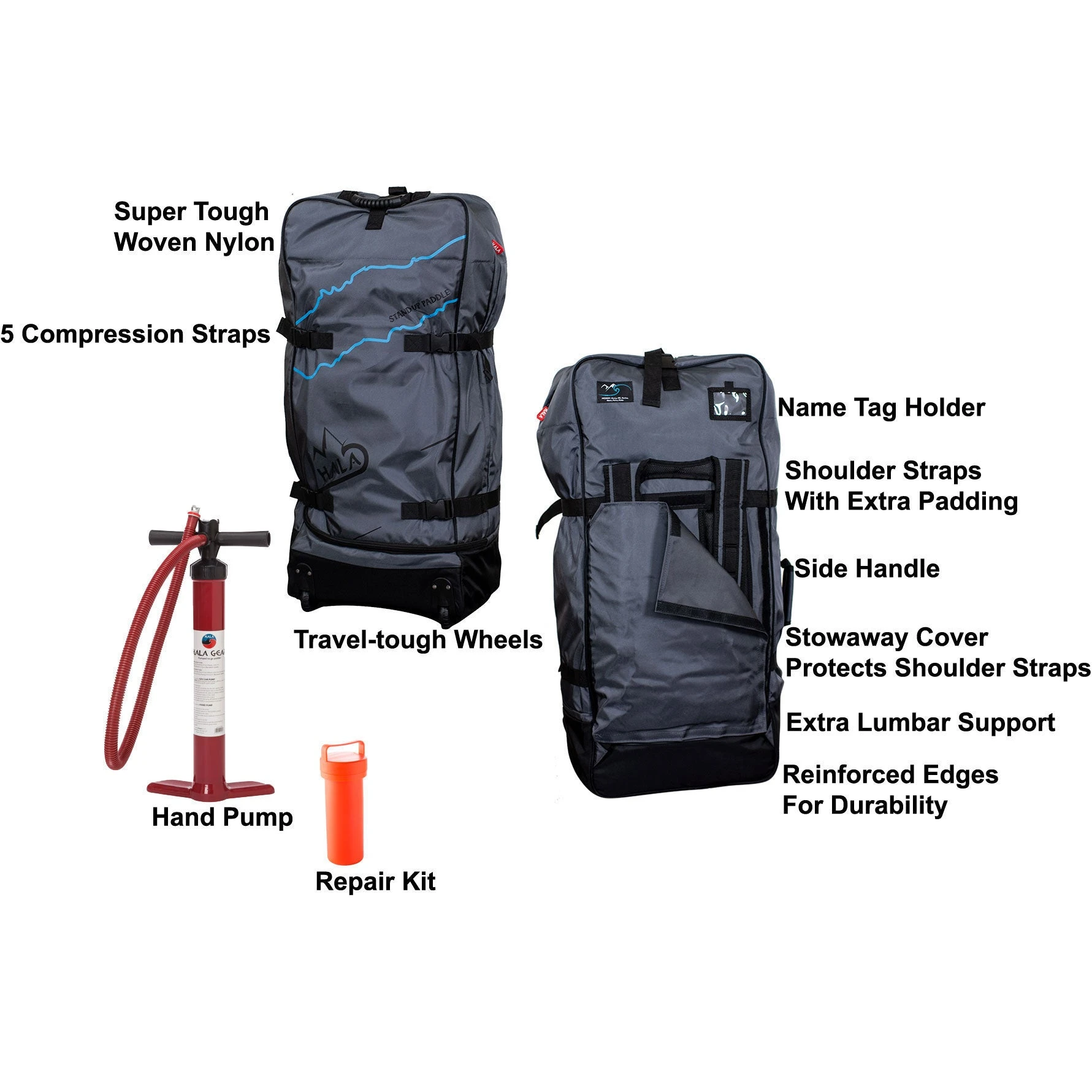 Hala Straight-Up Inflatable Stand-Up Paddle Board (SUP) 5 Hala Straight-Up Inflatable Stand-Up Paddle Board (SUP) - Image 5