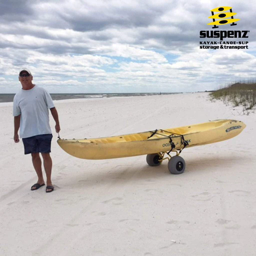 Suspenz Deluxe Balloon Sand Kayak Cart 4 Suspenz Deluxe Balloon Sand Kayak Cart - Image 4
