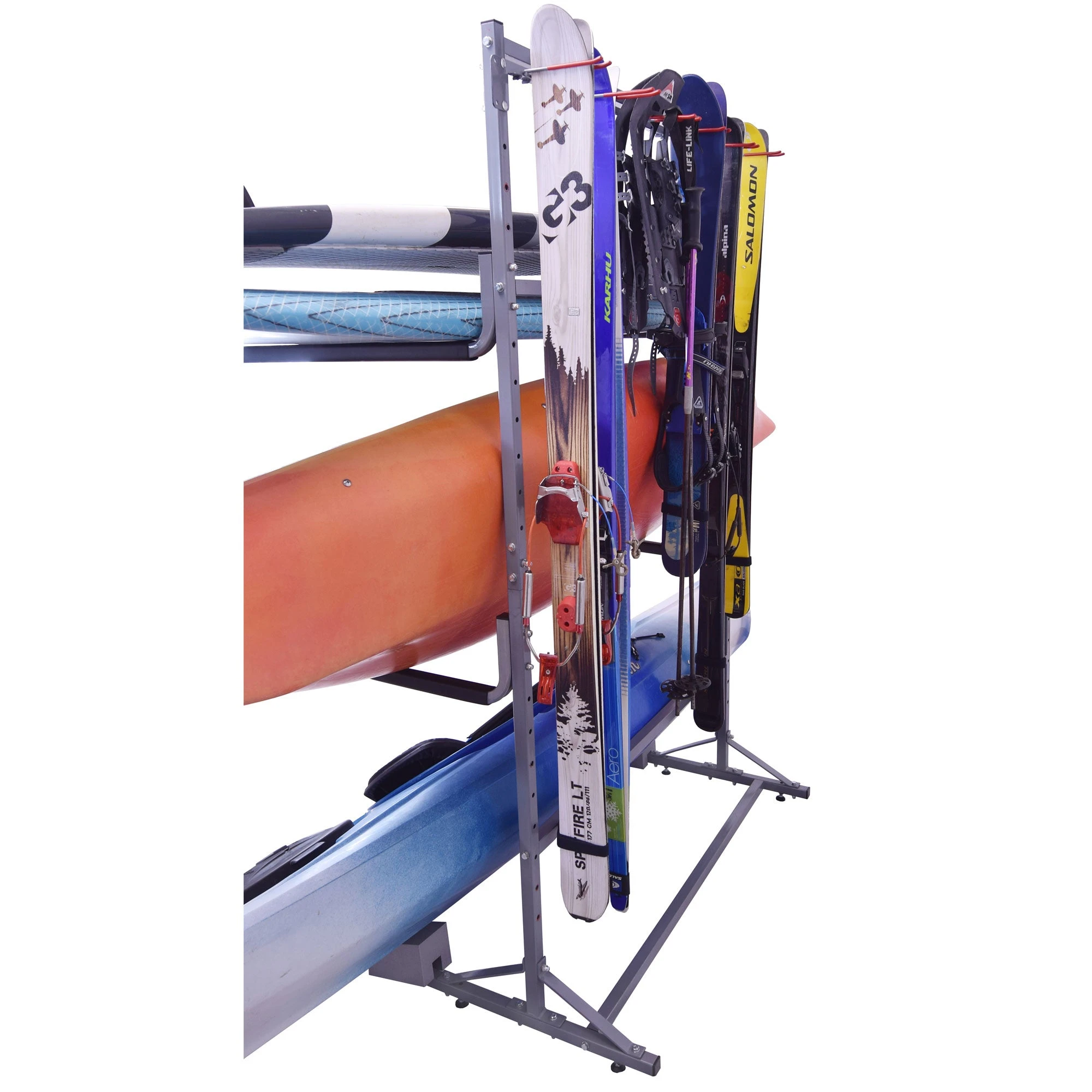 Malone 2 Kayak + 2 SUP + 6 Ski Free Standing Storage Rack 3 Malone 2 Kayak + 2 SUP + 6 Ski Free Standing Storage Rack - Image 3