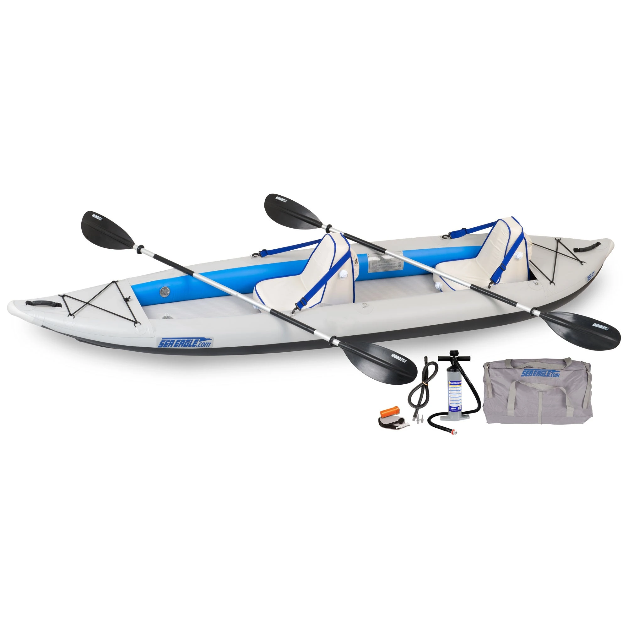 Sea Eagle FastTrack 385FT Inflatable Kayak Deluxe Tandem Package 1 Sea Eagle FastTrack 385FT Inflatable Kayak Deluxe Tandem Package