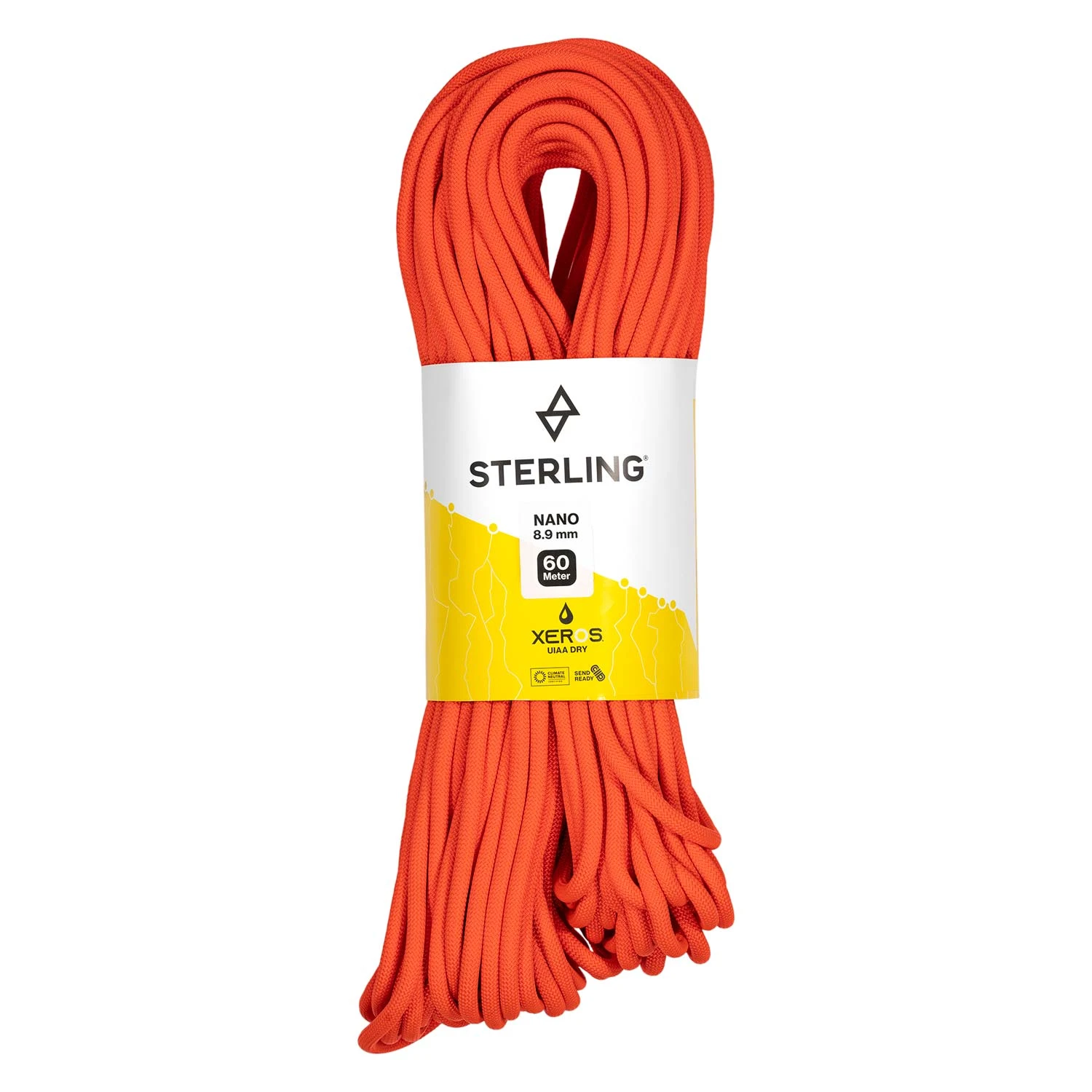 Sterling Nano IX 8.9 Mm XEROS Dry Climbing Rope 1 Sterling Nano IX 8.9 Mm XEROS Dry Climbing Rope